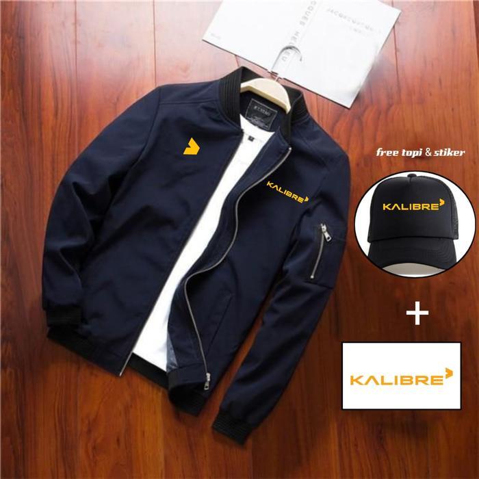 Hot Item jaket bomber kalibre waterproof bonus topi & stiker