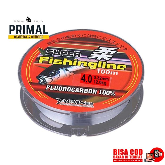 Super Fishingline Senar Tali Pancing Fluorocarbon