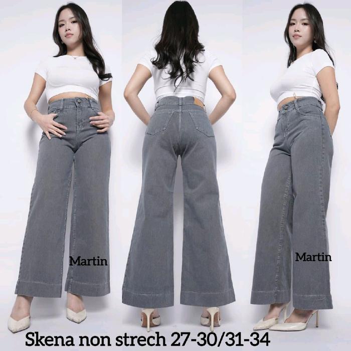 Skena Jeans Martin Non Stretch 27-30/31-34 Celana Jeans Wanita Nyaman dan Stylish