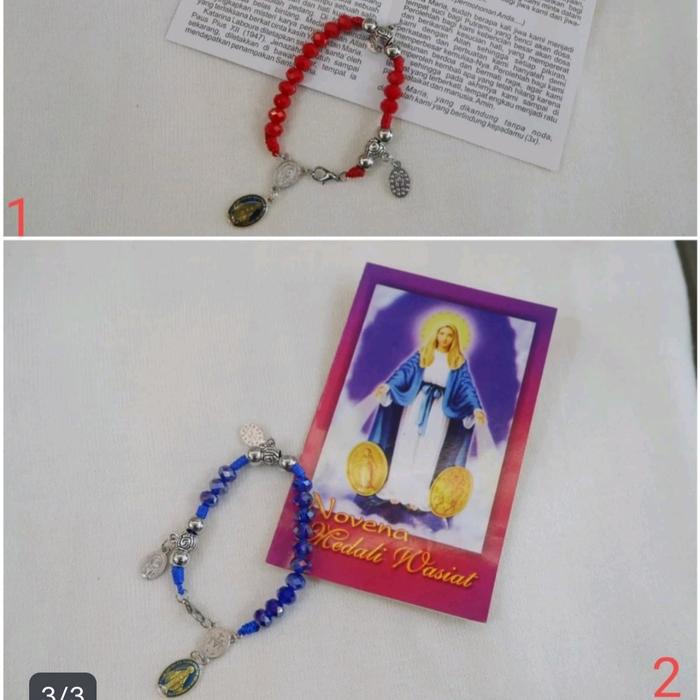Gelang Rosario Medali Wasiat + Buku Novena Medali Wasiat