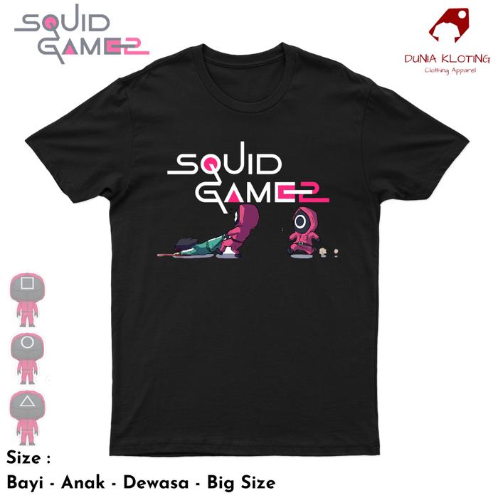 Baju squid game / kaos squid game / baju squid game anak / kaos squid game anak / kaos squid game de