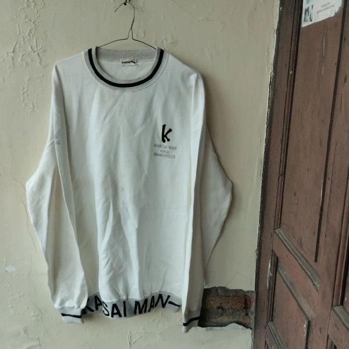 Kansai Man Crewneck 80s Big Logo Original Ukuran L 73x60 Kondisi 9,5/10 Seperti Baru Tanpa Minus