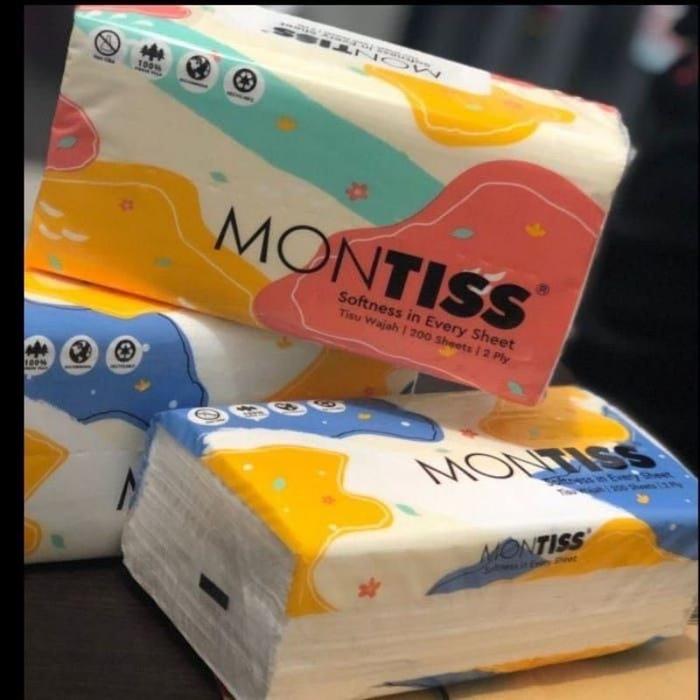 Montiss Facial Tissue 200 Sheets [ 1 PACK]