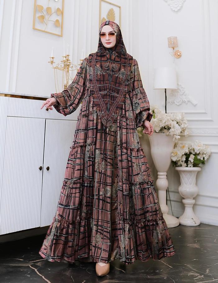 DRESS UNAISYAH SERIES PREMIUM SET | YODIZEIN SYARI