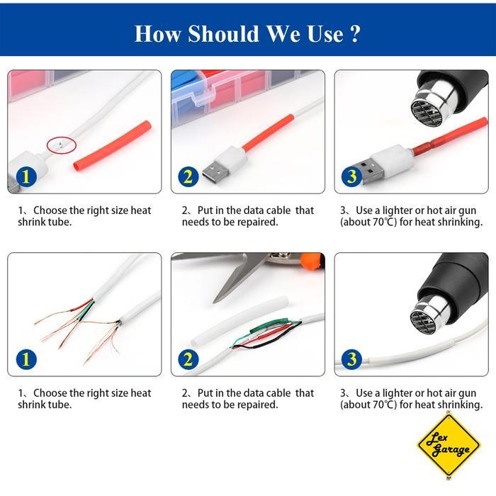 Selang Bakar Isolasi Bakar Selongsong Bakar Heat Shrink Tube
