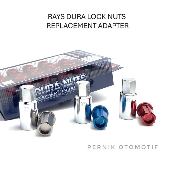 Rays Lock Key Adapter for Dura Lock & Nuts 19HEX L32 / L37 / L42  Duralumin Adaptor Kunci Baut Roda