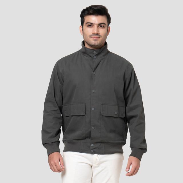 Cole Woven Herrinton Snap Button Jaket Pria 123181281 By Matahari