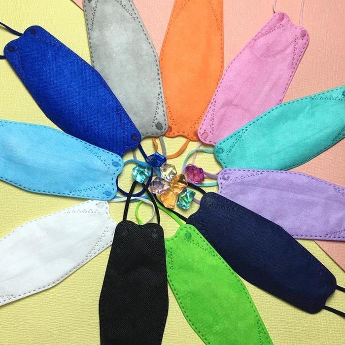 Lgsggaskirim- New Masker Anak Kf94 Polos 4Ply Masker Kf 94 Anak Careion Isi 20 Pcs
