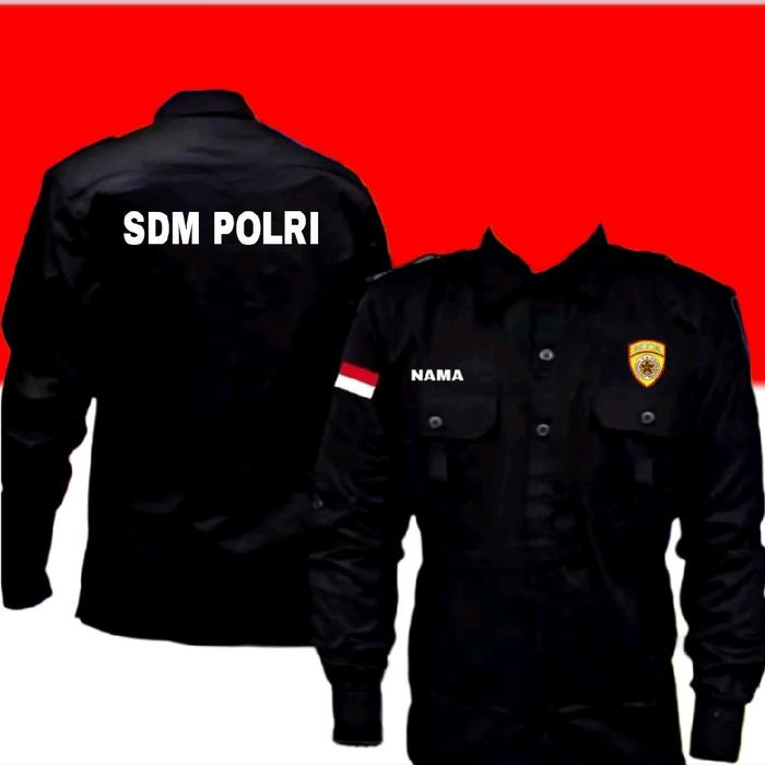 bisa satuan kemeja bordir SDM POLRI kemeja SDM POLRI baju SDM POLRI seragam SDM POLRI Pdh SDM POLRI
