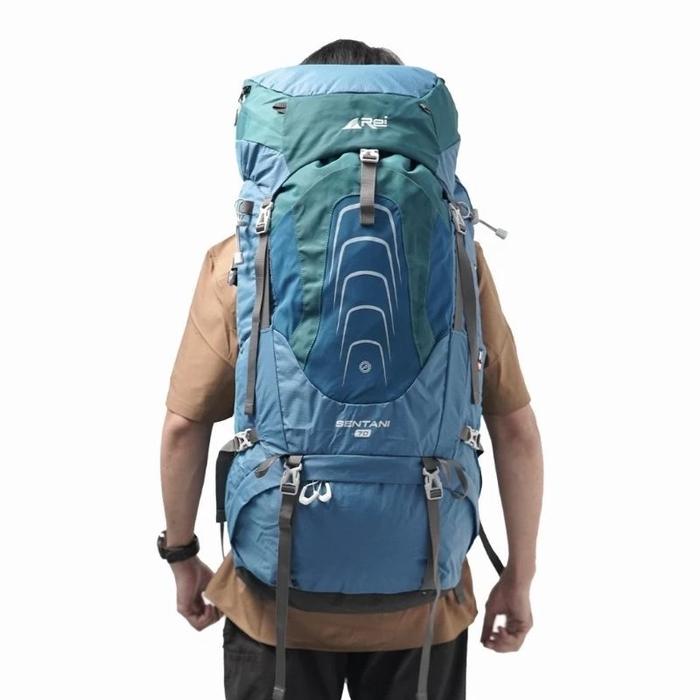 Tas Gunung/Carrier Premium Sentani 70L+Raincover Arei Outdoorgear Backpack Pria Ransel