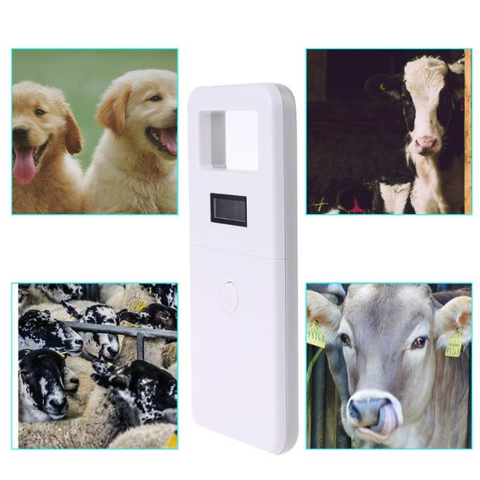 RFID Chip Reader Scanner Animal Pet Microchip Recognition Reader for