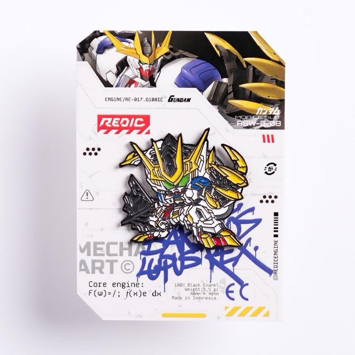 Pin Enamel Gundam SD - Barbatos Lupus Rex Full Body