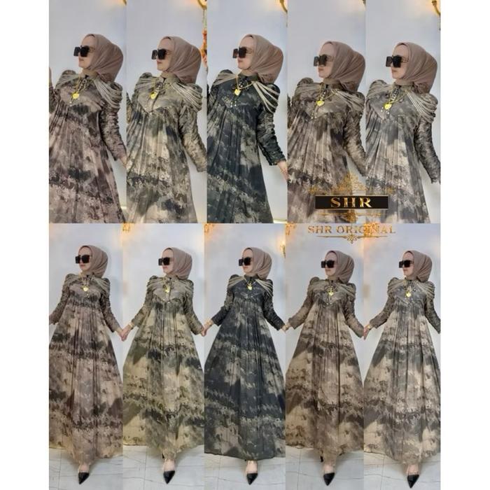 GAMIS CLEOPATRA MEWAH SATIN SUTRA ORI SHR