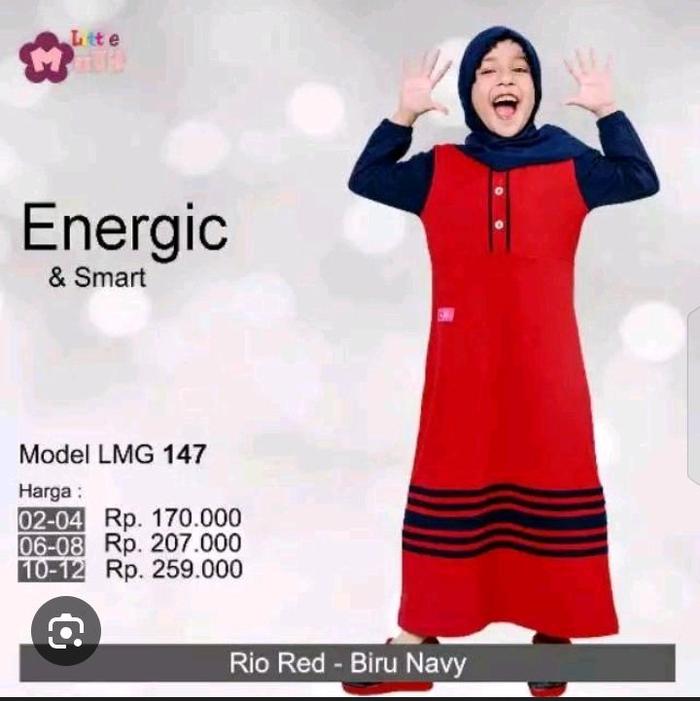 GAMIS MUTIF ANAK LMG 147 RIO RED SIMPLE