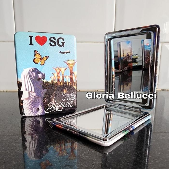 souvenir cermin singapore patung merlion oleh oleh negara singapura SG