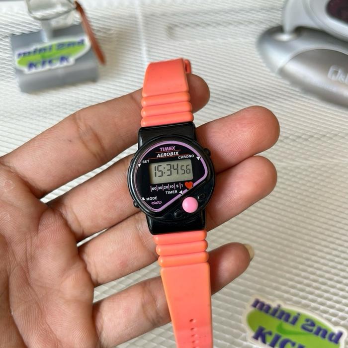 Rare Vintage TIMEX AEROBIC Digital Watch, jam Timex Vintage