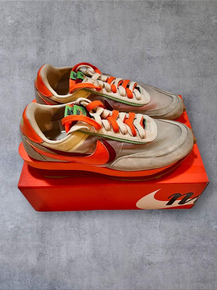 PreLoved Nike Sacai Waffle Orange Blaze size 45