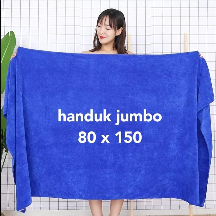 HANDUK MANDI JUMBO/HANDUK MANDI DEWASA MICROFIBER 80X150