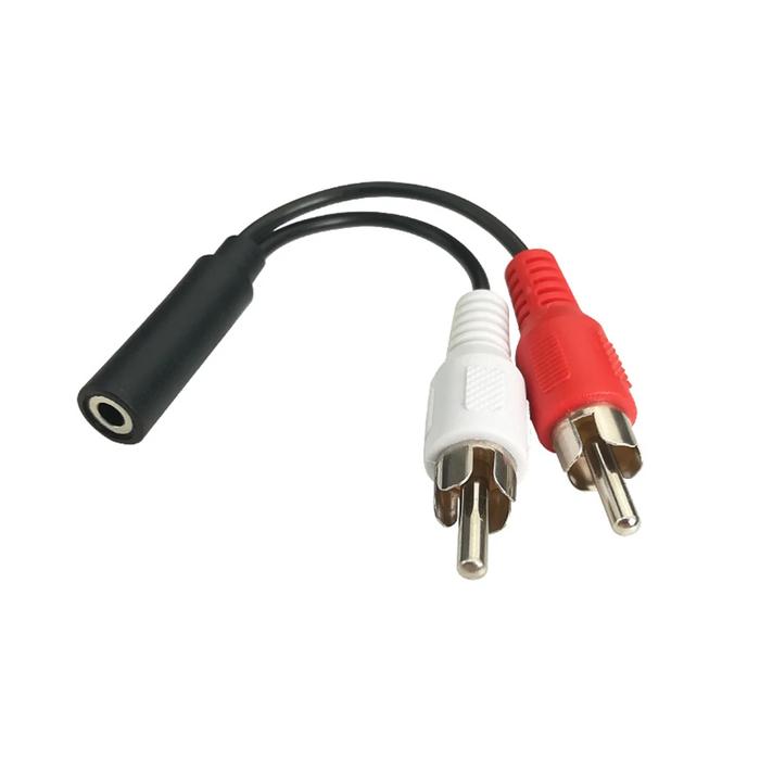3.5mm Jack Male to 2 RCA Female Jack RCA Stereo Y Audio Cable Converter Adapter High Quality wholesa