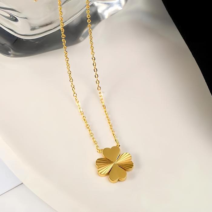 K301 Kalung Titanium Premium Wanita Lapis Emas 18 KGP