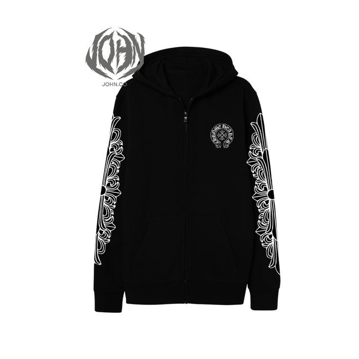 Jaket Zipper Chrome Hearts