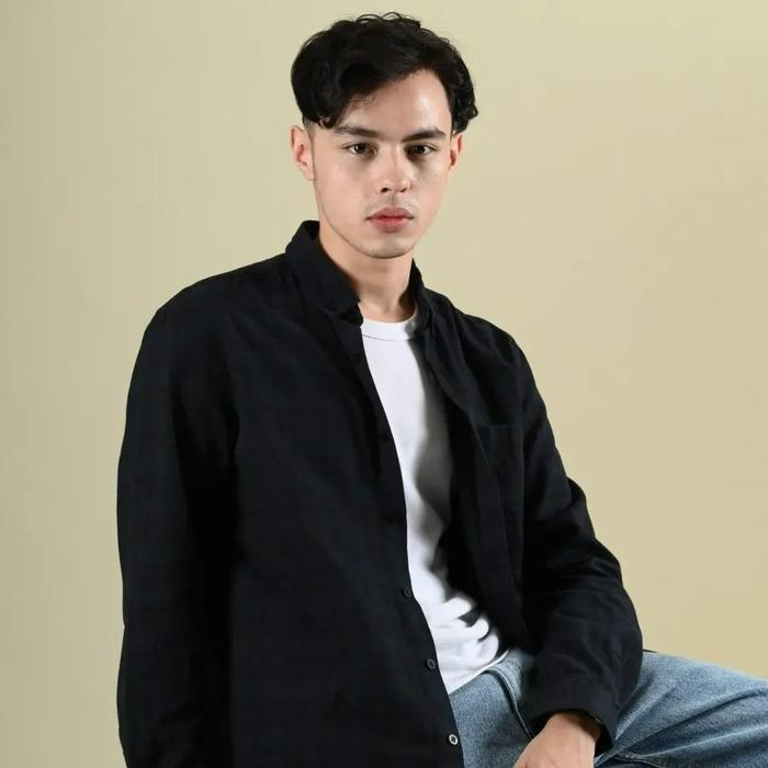 Heymale The Ultimate Solid Flannel Kemeja Pria Lengan Panjang