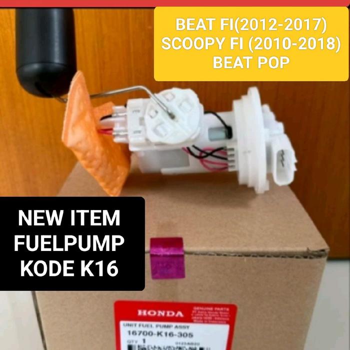 FUELPUMP FUEL PUMP KOMPLIT SET HONDA BEAT FI SCOOPY FI ESP BEAT POP KODE K16 HONDA