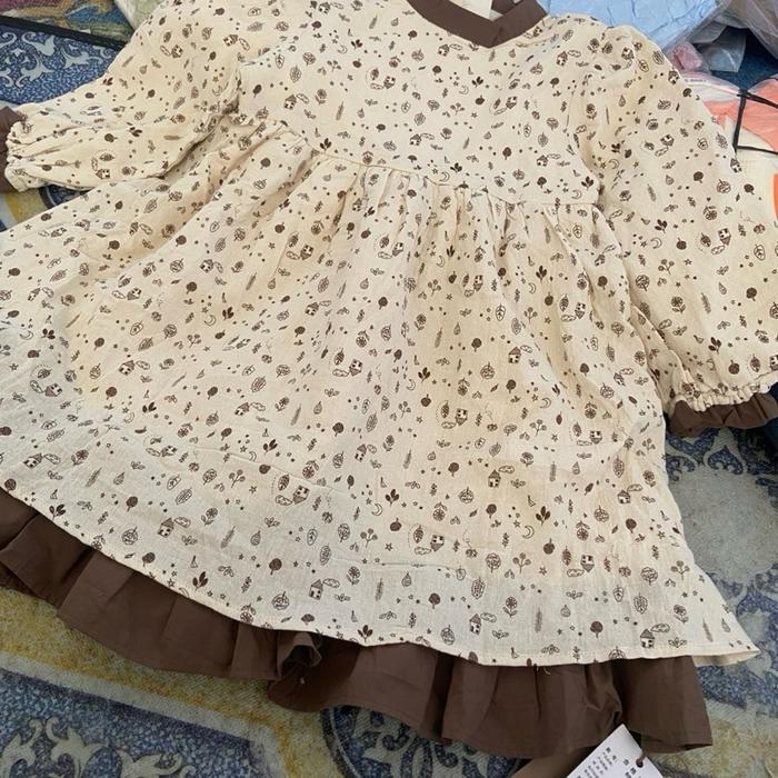 Gamis midi  anak cewek import