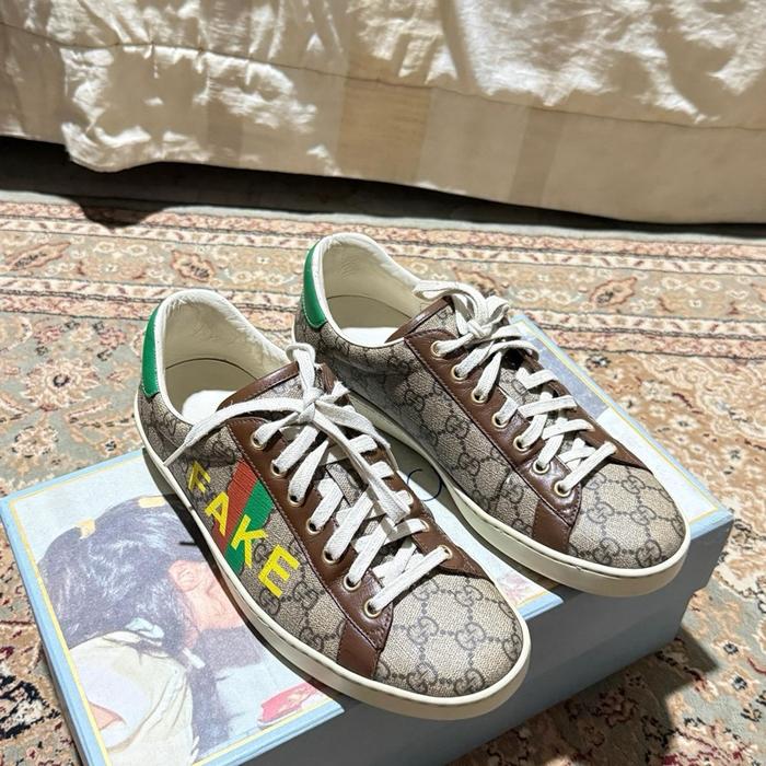 Gucci men's fake/not fake gg ace sneaker original