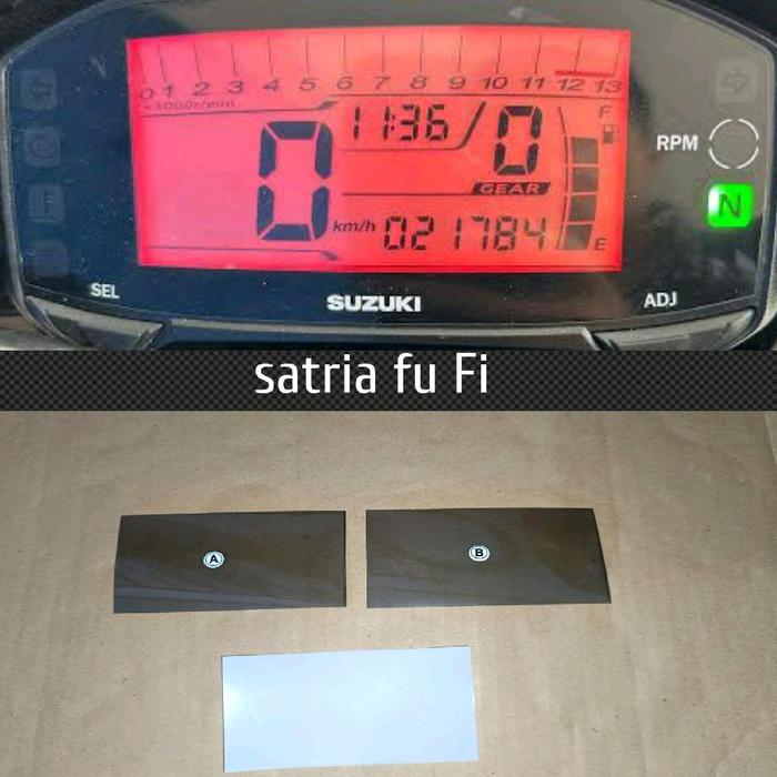 polaris LCD speedometer suzuki satria FU Fi set atas bawah