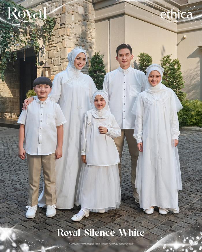 ETHICA Silence White Set Couple Family Putih Seragam Keluarga Lebaran