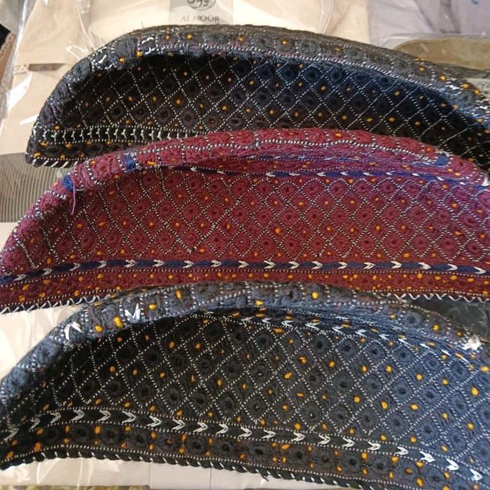 PECI SINDH PAKISTAN / Kopiah Pakistan Ori / Peci Sind Pakistan Export / PECI TOPI KUFI Muslim
