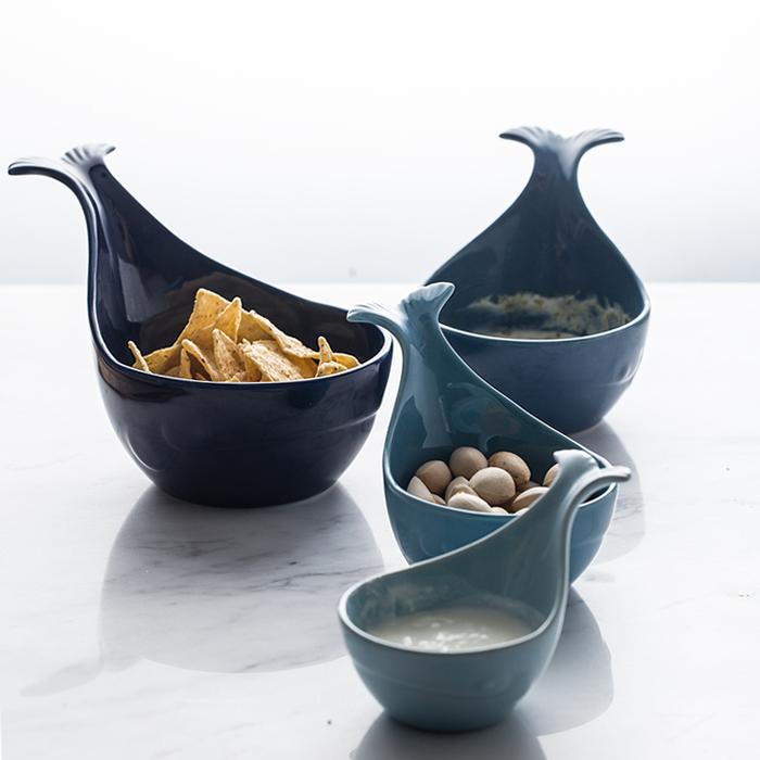 Creative Tableware Trending Products Dessert Plate Ceramics Whale