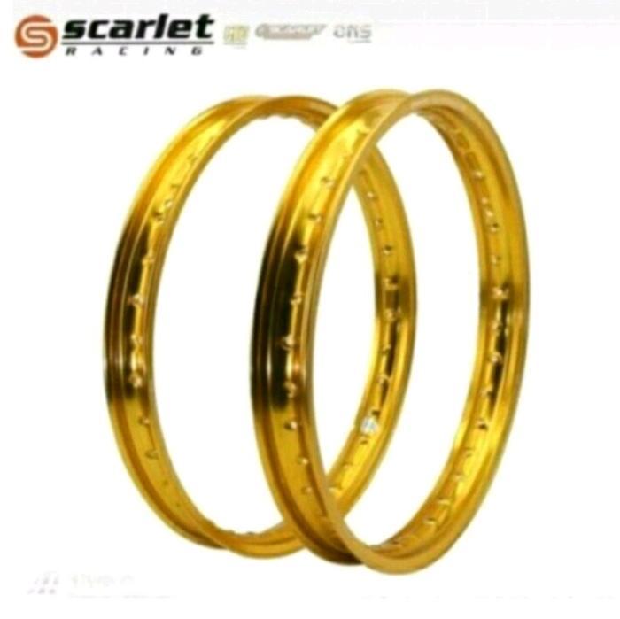 1SET DPN BLKG 140/160/185/215 RING 17 VELG PELEK VELEK ALOY ALUMINIUM 1SET ORIGINAL SCARLET UNIVERSA