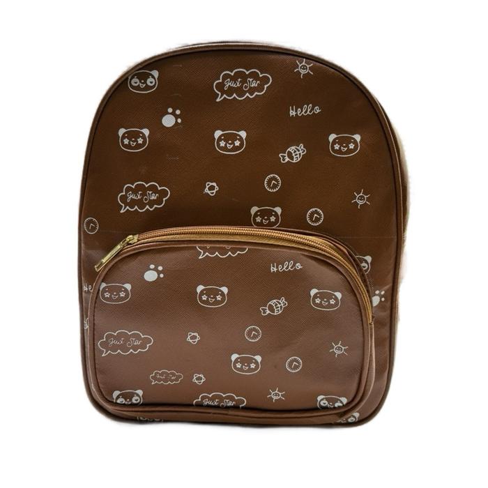 Selempang Wanita Tas Hello Just Star dengan warna krem dan merah bata cocok untuk remaja mejeng maup