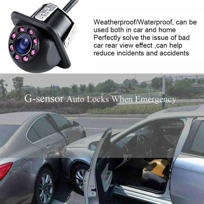 Kamera Mundur Mobil Parkir Rear View Camera 8 LED Infrared - HP80