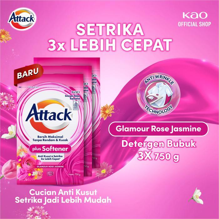 TERMURAH Attack Plus Softener 750gr pack - Deterjen Bubuk READY STOCK