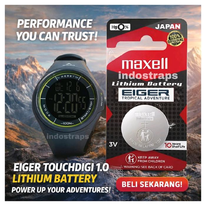Maxell Batrei Touchdigi 1.0 Iyw-82 CR2025 Original Garansi 12 Bulan Tegangan Stabil Tahan Lama Cocok