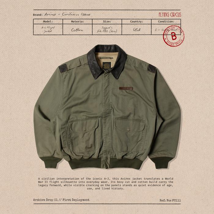 Avirex A2 Flight Jacket Civilian Issue