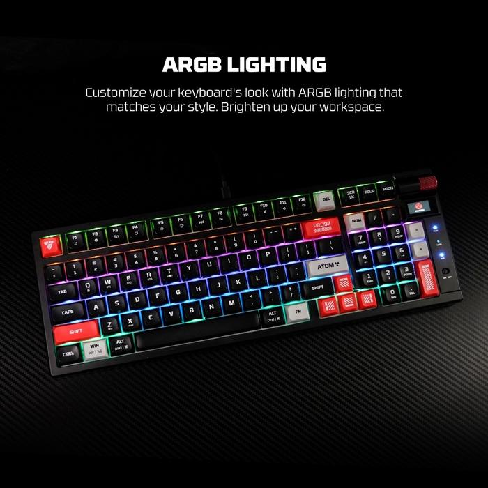 [HWARTZ] Fantech ATOM PRO SERIES Wireless Keyboard Mechanical Gaming Hotswap 5 Pin ATOM PRO 63 83 96