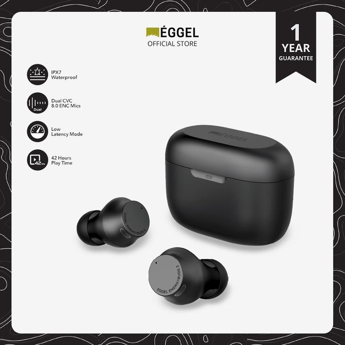 Eggel EnergyBuds 2 Sports IPX7 TWS Bluetooth Earphone with ENC & Low