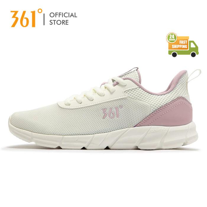 【361 Degrees】2280 Sepatu Lari Dasar Wanita Bergaya serbaguna tahan lama dan cocok untuk semua kesemp