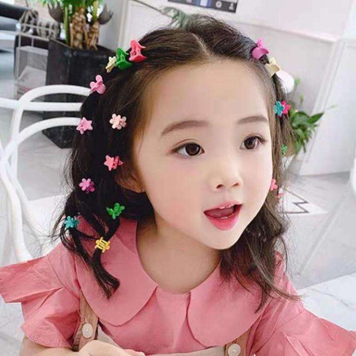 L㊛L8 FREE TOPLES - 50PCS JEPITAN RAMBUT MINI ANAK / AKSEIS RAMBUT BABY Z☎3G