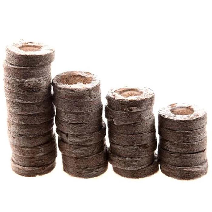 110 Pcs Professional Peat Pellets Plant Starting Soil Block Jiffy Seedling Plugs Environmental Garde