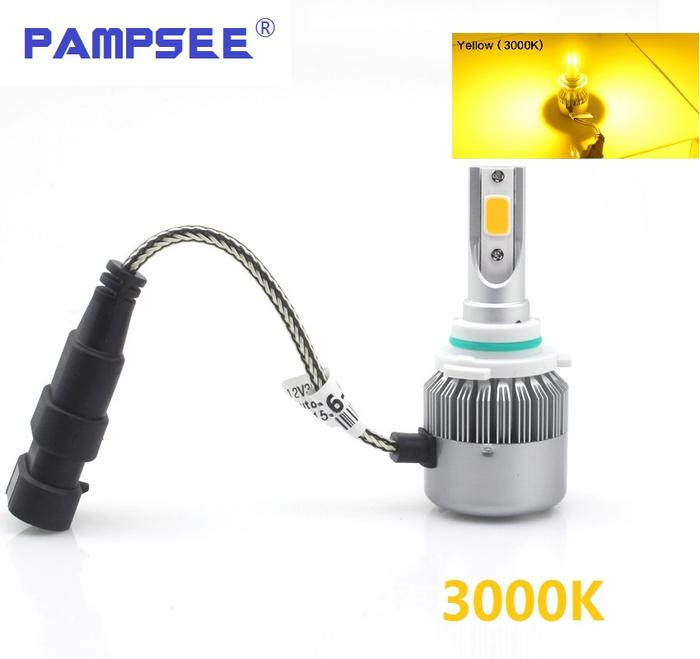 PAMPSEE 1 pair C6 H7 H4 LED H13 H11 H1 9005 9006 HB3 H3 COB 72W
