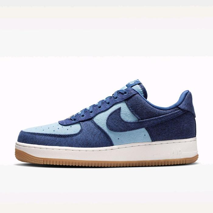 IR0951 400 Nike Air Force 1 07 LV8 Denim Original Sneakers