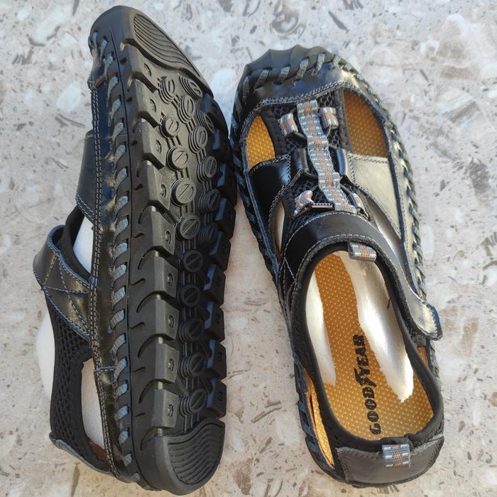 Eiger - Klasik Nyaman Outdoor Sandal Hiking Gunung Pria Kulit Asli Olahraga Trendy Mendaki Cowok Dew
