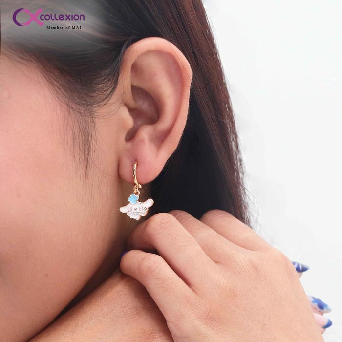 Collexion Cinnamonroll Ue Vanilla Milk Anting Anak Lapis Emas Gold Plated Earring