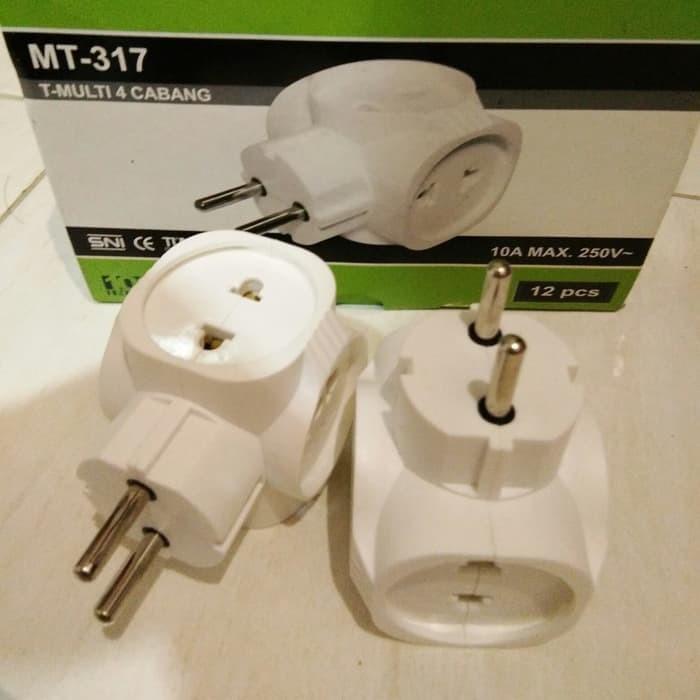 C11 STANDAR EMPAT CABANG Steker Stop Kontak Arde Matsui MT-317