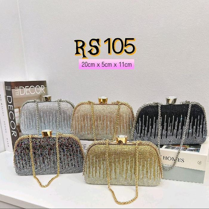 Tas pesta permata bolak balik tali rantai ulir RS 105
